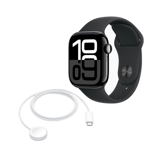 Apple Watch Series 10 Aluminum GPS 1.96" M/L 42mm Jet Black